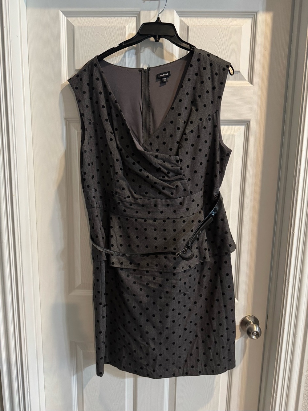 torrid Black Polka Dot Sleeveless Sheath Dress